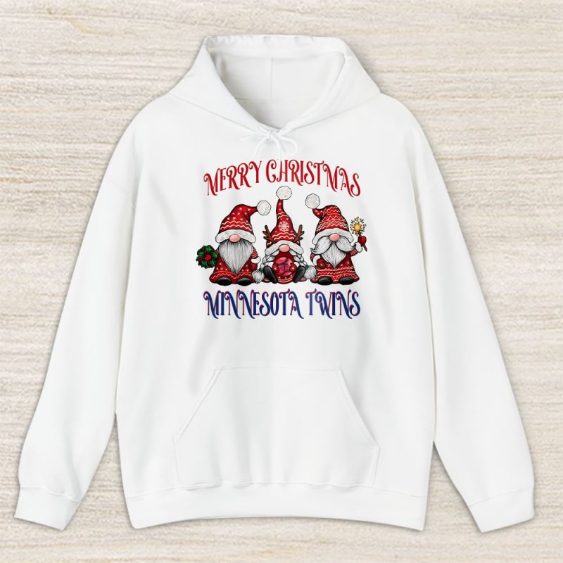 Minnesota Twins Merry Christmas MLB Gift For Fan Christmas Gnomes Unisex Hoodie TAH24271