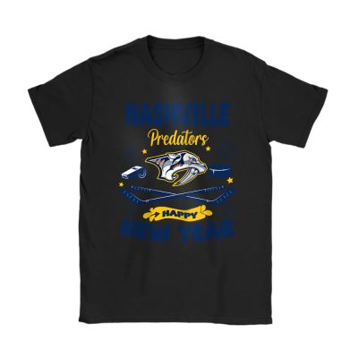 Nashville Predators Happy New Year NHL Gift For Fan Unisex T-Shirt Cotton Tee TAT23958