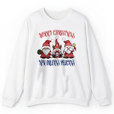 New Orleans Pelicans Merry Christmas NBA Gift For Fan Christmas Gnomes Unisex Sweatshirt TAS24274