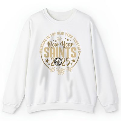 New Orleans Saints Happy New Year NFL Bringing In The New Year Together Unisex Sweatshirt TAS23940