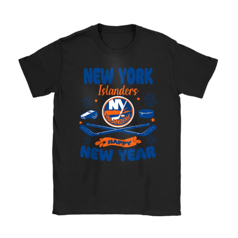 New York Islanders Happy New Year NHL Gift For Fan Unisex T-Shirt Cotton Tee TAT23972