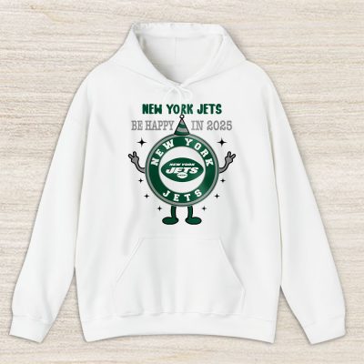 New York Jets Happy New Year NFL Dont Worry Be Happy In 2025 Unisex Hoodie TAH23977