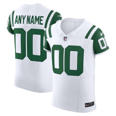 New York Jets Vapor F.U.S.E. Elite Custom Jersey - White