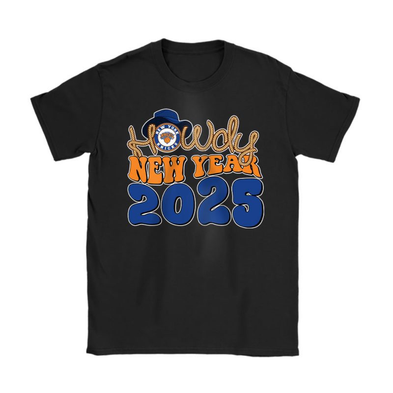 New York Knicks Happy New Year NBA Gift For Fan Unisex T-Shirt Cotton Tee TAT23985