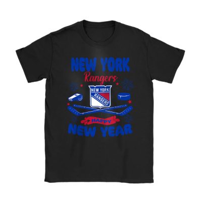 New York Rangers Happy New Year NHL Gift For Fan Unisex T-Shirt Cotton Tee TAT23997