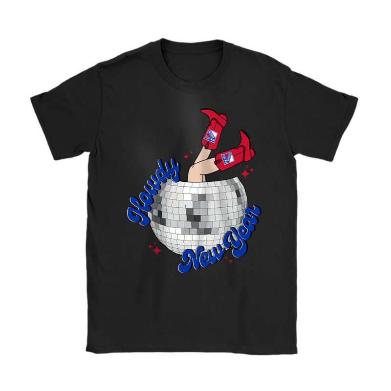 New York Rangers Howdy New Year NHL Gift For Fan Unisex T-Shirt Cotton Tee TAT23995