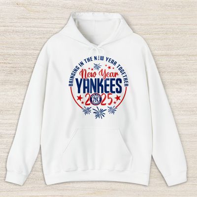 New York Yankees Howdy New Year MLB Bringing In The New Year Together Unisex Hoodie TAH24000