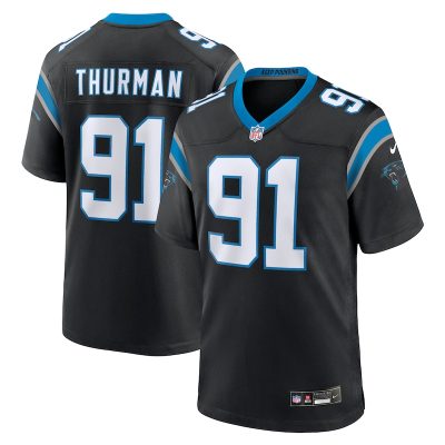 Nick Thurman Carolina Panthers Team Game Jersey - Black