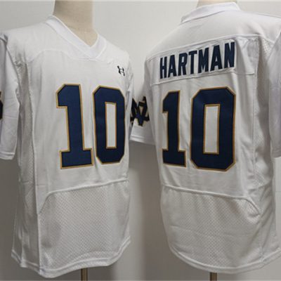 Notre Dame Fighting Irish #10 Sam Hartman White Stitched Jersey