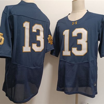 Notre Dame Fighting Irish #13 Riley Leonard Navy 2024 F.U.S.E. Limited Stitched Jersey