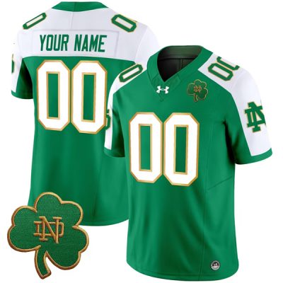 Notre Dame Fighting Irish Active Player Custom Green 2024 Vapor Limited Stitched Jersey