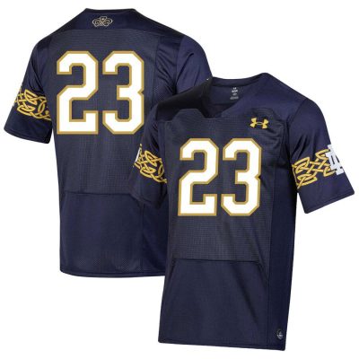 Notre Dame Fighting Irish Under Armour Youth 2023 Aer Lingus College Football Classic Replica Jersey - Navy