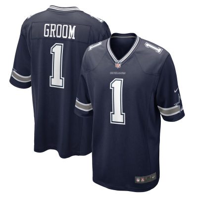 Number 1 Groom Dallas Cowboys Game Jersey - Navy