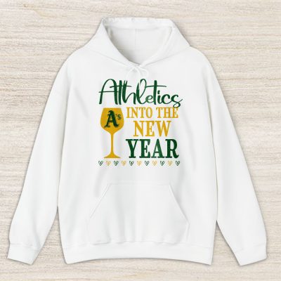 Oakland Athletics Happy New Year MLB Gift For Fan Cheers To A New Year Unisex Hoodie TAH24004