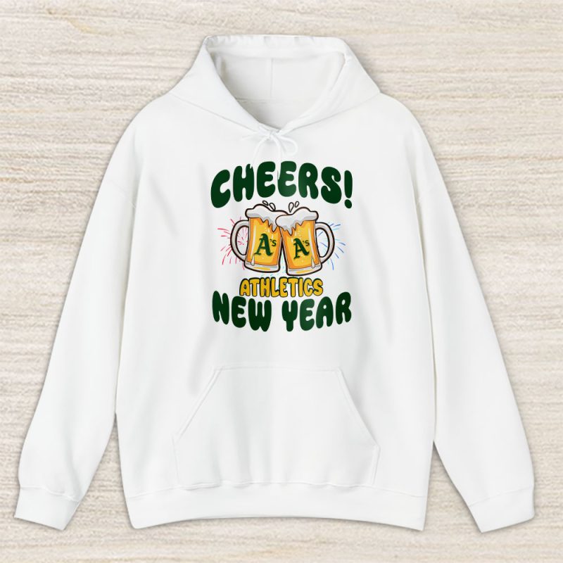 Oakland Athletics Happy New Year MLB Gift For Fan Hello 2025 Unisex Hoodie TAH24003