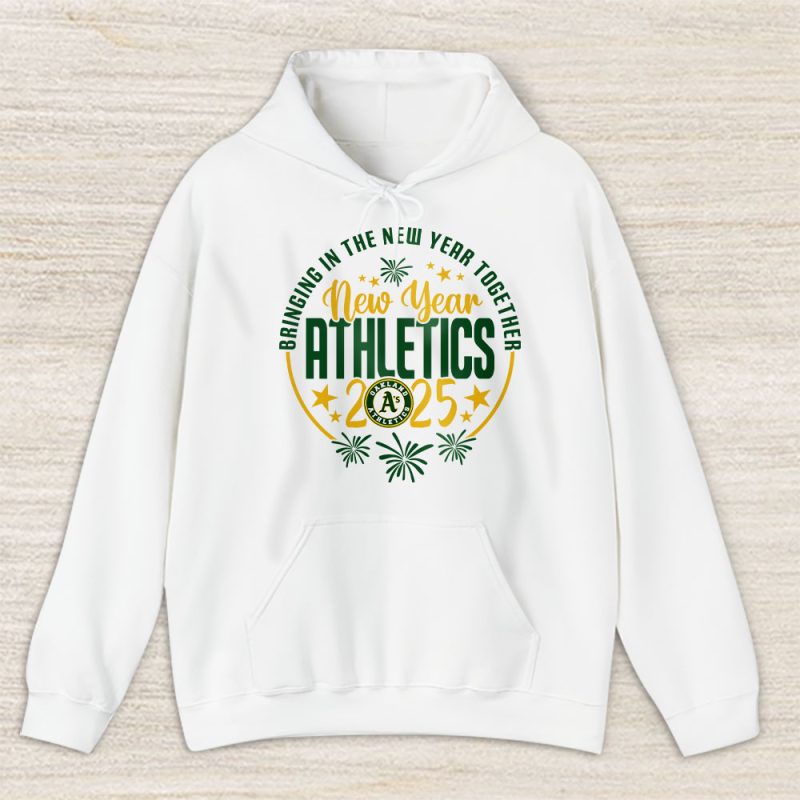 Oakland Athletics Howdy New Year MLB Bringing In The New Year Together Unisex Hoodie TAH24005