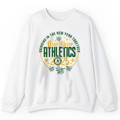 Oakland Athletics Howdy New Year MLB Bringing In The New Year Together Unisex Sweatshirt TAS24005