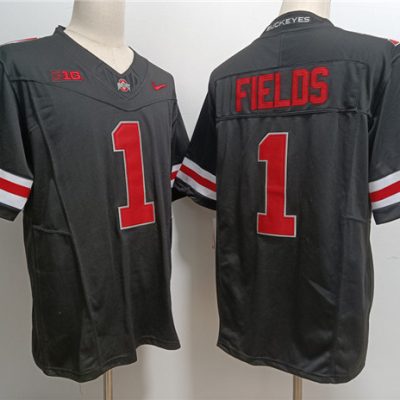 Ohio State Buckeyes #1 Justin Fields Black 2023 F.U.S.E. Limited Stitched Jersey