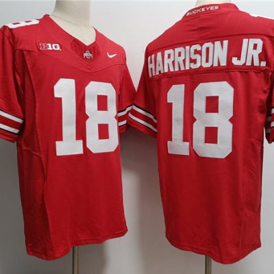 Ohio State Buckeyes #18 Marvin Harrison JR. Red 2023 F.U.S.E. Limited Stitched Jersey