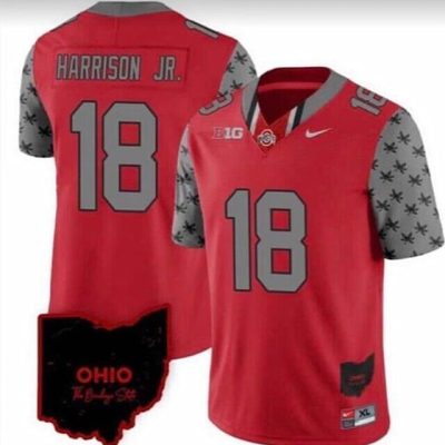 Ohio State Buckeyes #18 Marvin Harrison JR. Red 2023 F.U.S.E. Limited Stitched Jersey