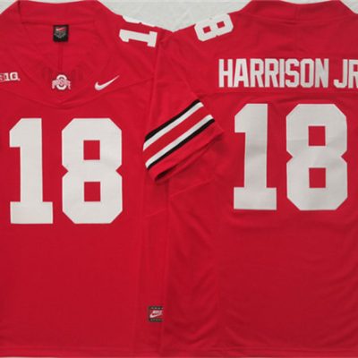 Ohio State Buckeyes #18 Marvin Harrison JR. Red F.U.S.E. Limited Stitched Jersey