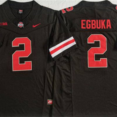 Ohio State Buckeyes #2 Emeka Egbuka Black F.U.S.E. Limited Stitched Jersey