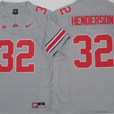 Ohio State Buckeyes #32 TreVeyon Henderson Grey 2024 F.U.S.E. Limited Stitched Jersey