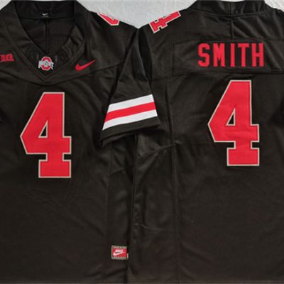 Ohio State Buckeyes #4 Jeremiah Smith Black F.U.S.E. Limited Stitched Jersey