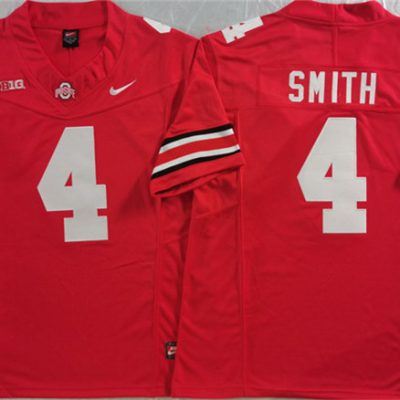 Ohio State Buckeyes #4 Jeremiah Smith Red F.U.S.E. Limited Stitched Jersey