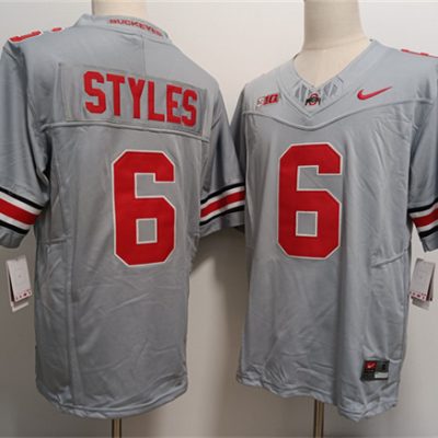 Ohio State Buckeyes #6 Sonny Styles Gray 2023 F.U.S.E. Limited Stitched Jersey