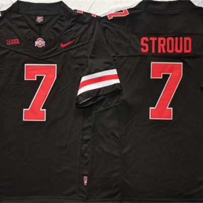 Ohio State Buckeyes #7 C.J. Stroud Black F.U.S.E. Limited Stitched Jersey