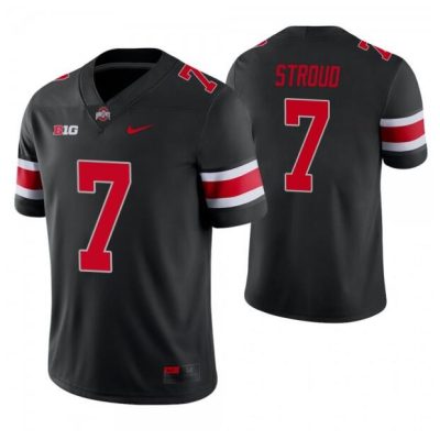 Ohio State Buckeyes #7 C.J. Stroud Black Vapor Limited Stitched Jersey