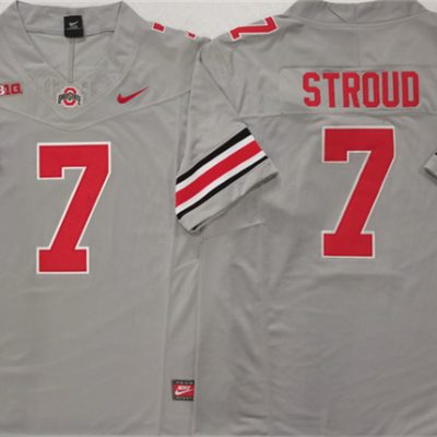 Ohio State Buckeyes #7 C.J. Stroud Gray F.U.S.E. Limited Stitched Jersey