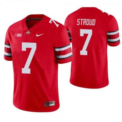 Ohio State Buckeyes #7 C.J. Stroud Red Vapor Limited Stitched Jersey