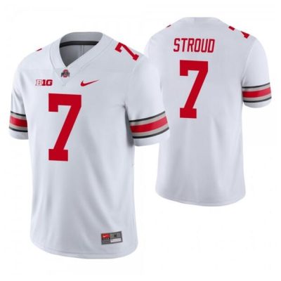 Ohio State Buckeyes #7 C.J. Stroud White Vapor Limited Stitched Jersey