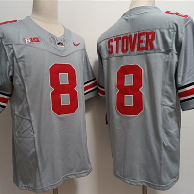 Ohio State Buckeyes #8 Cade Stover Gray 2023 F.U.S.E. Limited Stitched Jersey