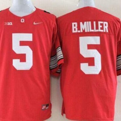 Ohio State Buckeyes Active Player Custom Red Limited Stitched NCAA Jersey