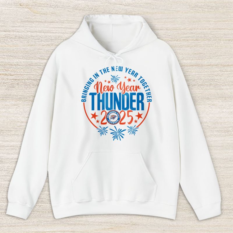 Oklahoma City Thunder Happy New Year NBA Bringing In The New Year Together Unisex Hoodie TAH24010