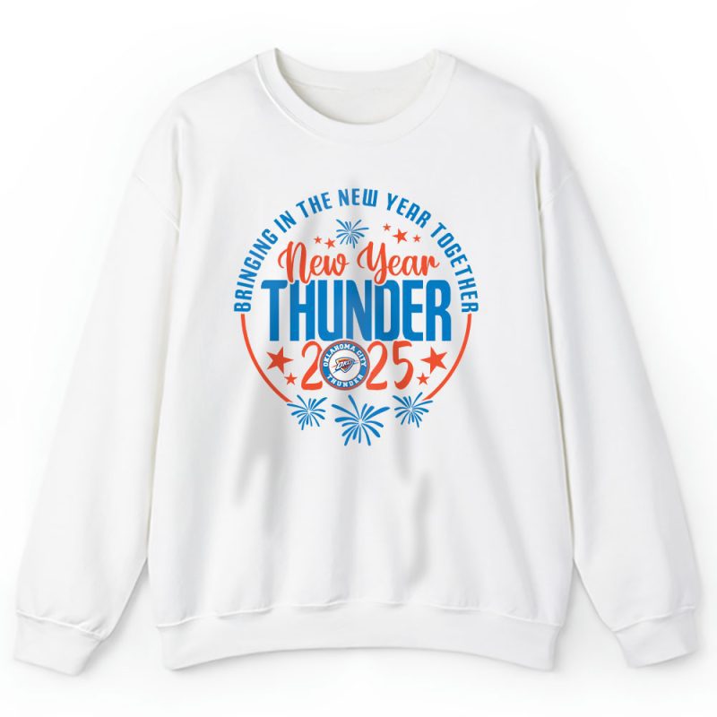 Oklahoma City Thunder Happy New Year NBA Bringing In The New Year Together Unisex Sweatshirt TAS24010