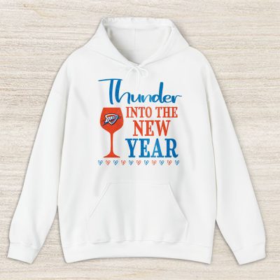 Oklahoma City Thunder Happy New Year NBA Gift For Fan Cheers To A New Year Unisex Hoodie TAH24009