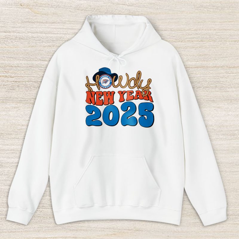 Oklahoma City Thunder Happy New Year NBA Gift For Fan Unisex Hoodie TAH24012