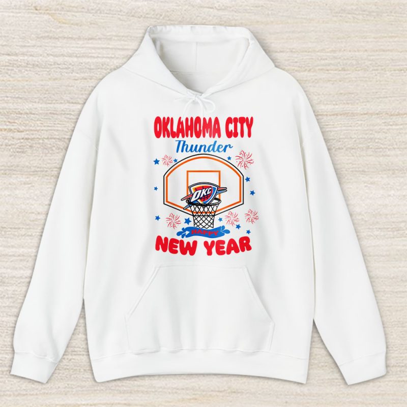 Oklahoma City Thunder Happy New Year NBA Gift For Fan Unisex Hoodie TAH24013