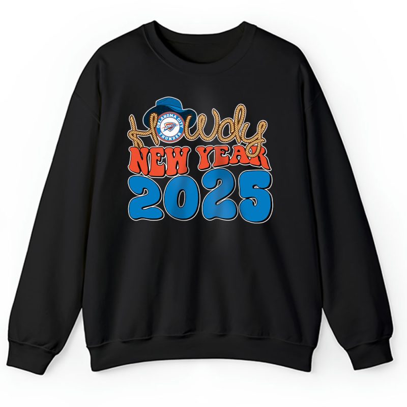 Oklahoma City Thunder Happy New Year NBA Gift For Fan Unisex Sweatshirt TAS24012