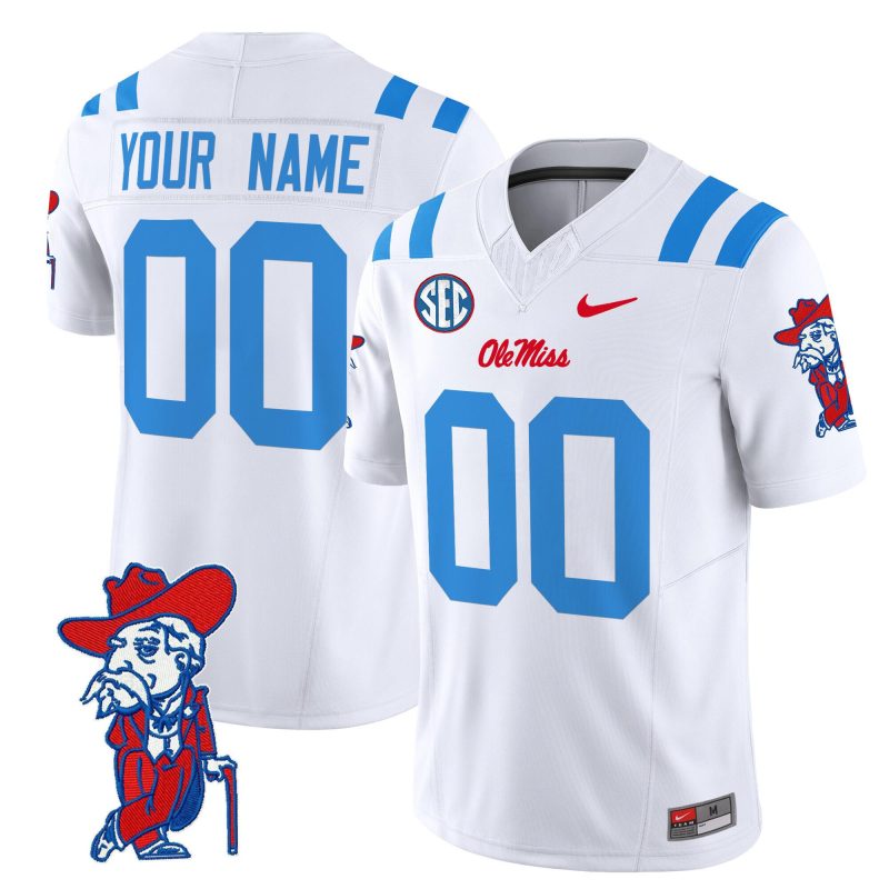 Ole Miss Rebels Active Player Custom 2024 White F.U.S.E Stitched Jersey