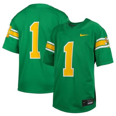 Oregon Ducks #1 Green Stitched Game Jersey