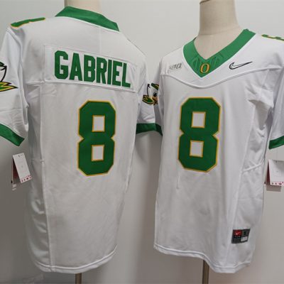 Oregon Ducks #8 Dillon Gabriel White 2024 F.U.S.E. Stitched Jersey