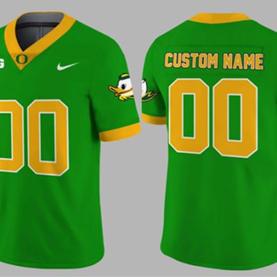 Oregon Ducks Active Player Custom Green Stitched Jersey