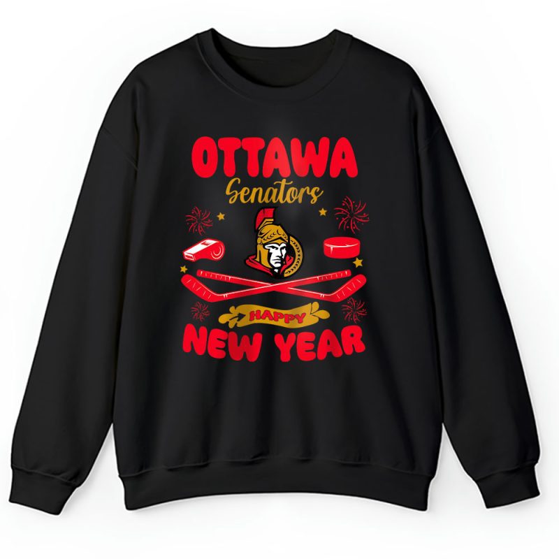 Ottawa Senators Happy New Year NHL Gift For Fan Unisex Sweatshirt TAS24025