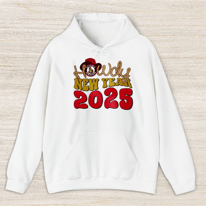 Ottawa Senators Howdy New Year NHL Gift For Fan Unisex Hoodie TAH24024