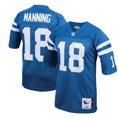 Peyton Manning Indianapolis Colts 1998 Throwback Retired Player Jersey - Royal